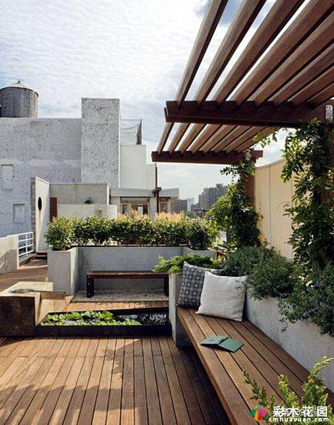 13屋顶“屋顶花园”设计，屋顶是这样建造的，它不会丢失到底层花园
