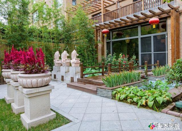 15种新中式“小庭院景观”设计,与现代中式铺装融为一体,具有不同的意境