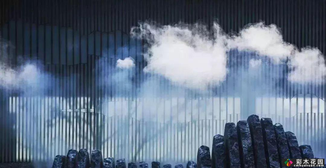 用石头做一个场景，庭院气田来自你。