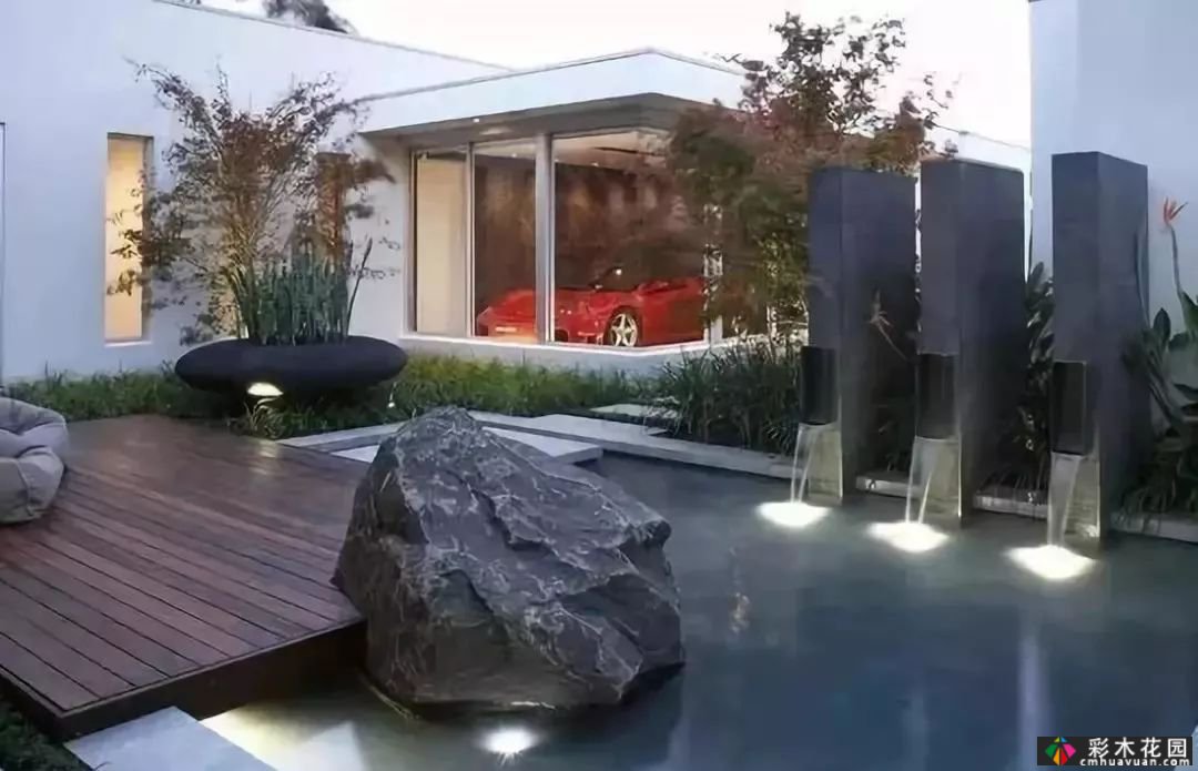 用石头做一个场景，庭院气田来自你。