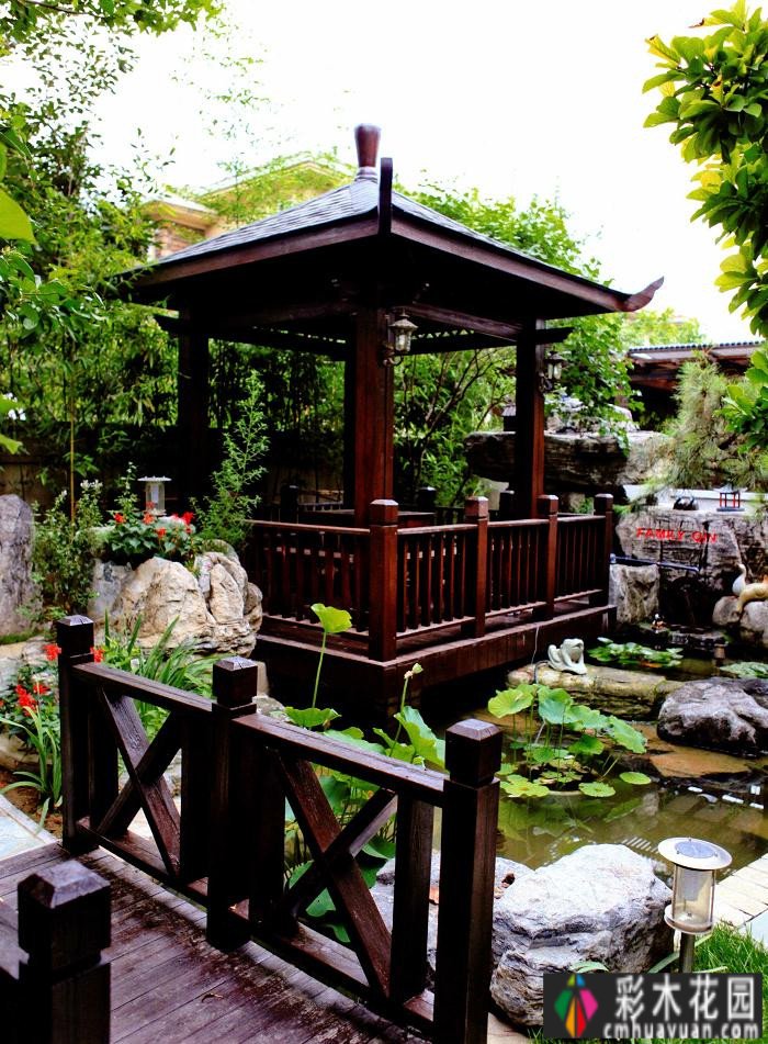 450㎡庭院classic设计style！水景、功能分区、植物搭配！优雅舒适