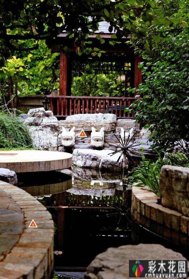 450㎡庭院classic设计style！水景、功能分区、植物搭配！优雅舒适