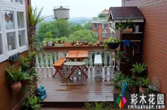 露台花园太美了，买房就得买顶楼