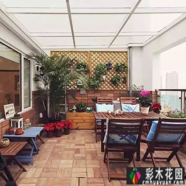 露台花园太美了，买房就得买顶楼