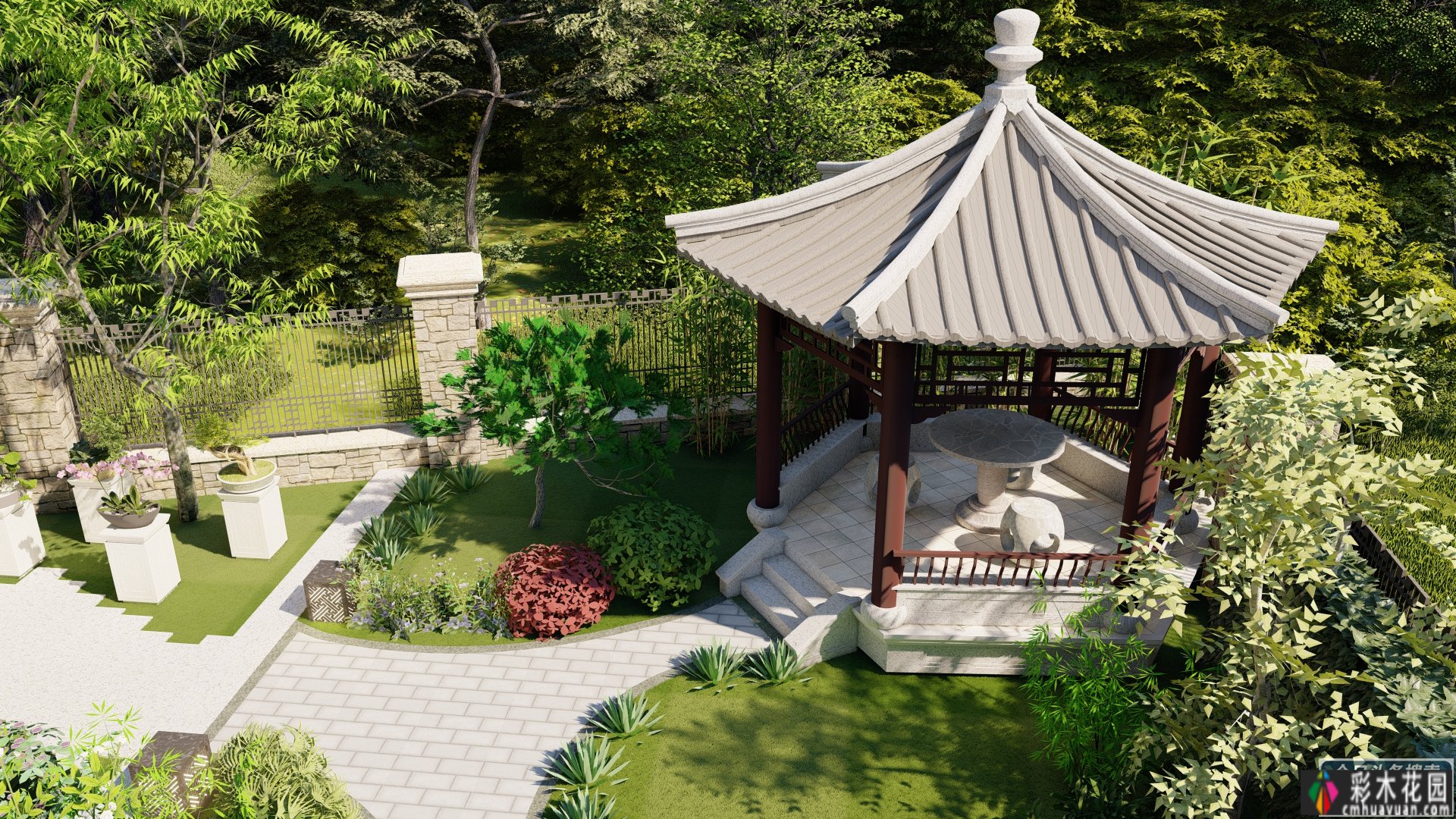 130m2别墅的一楼庭院 花园，所以设计，能让人感觉更幸福。