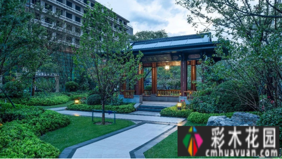 350㎡中式庭院，效果图+施工图+设计老师详解，完成的场景更好。