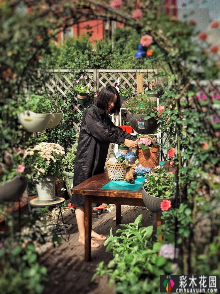 一楼37㎡ 花园装修，繁华都市每天都有花草，好惬意。